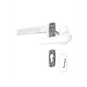 Kvaka Alu Merkury RAL 9016 są rozetom