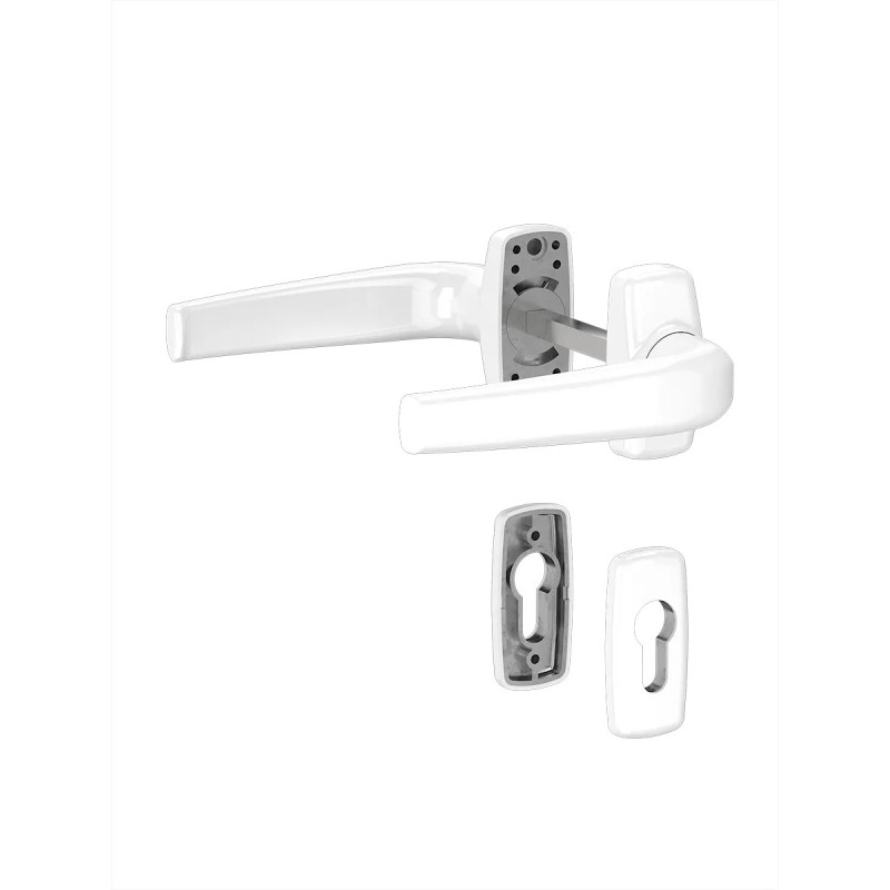 Kvaka Alu Merkury RAL 9016 są rozetom