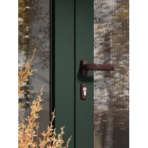 Kvaka Alu Merkury RAL 8019 s rozetom