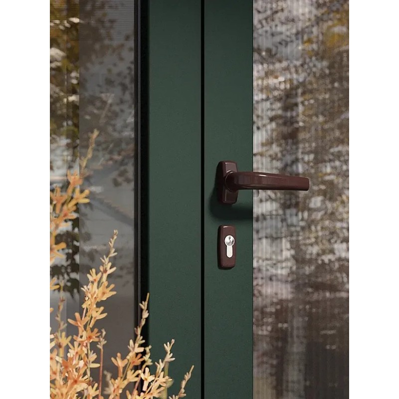 Kvaka Alu Merkury RAL 8019 s rozetom