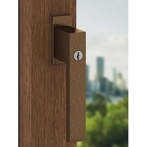 KVAKA za prozor DUBLIN 8019 SMEĐA MAT S KLJUČEM