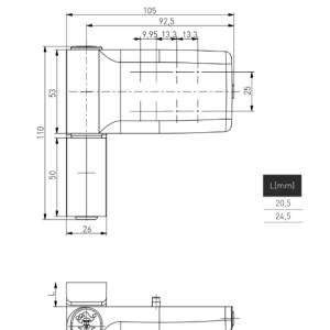 PANT ZA ULAZNA PVC VRATA 8019 SMEĐI JOCKER 17.5
