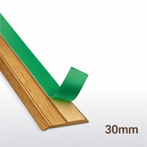 Opšavna lajsna s brtvom 30mm dužina 6m Zlatni hrast