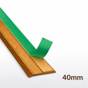 Opšavna lajsna s brtvom 40mm dužina 6m Zlatni hrast