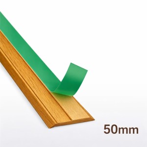 Opšavna lajsna s brtvom 50mm dužina 6m Zlatni hrast